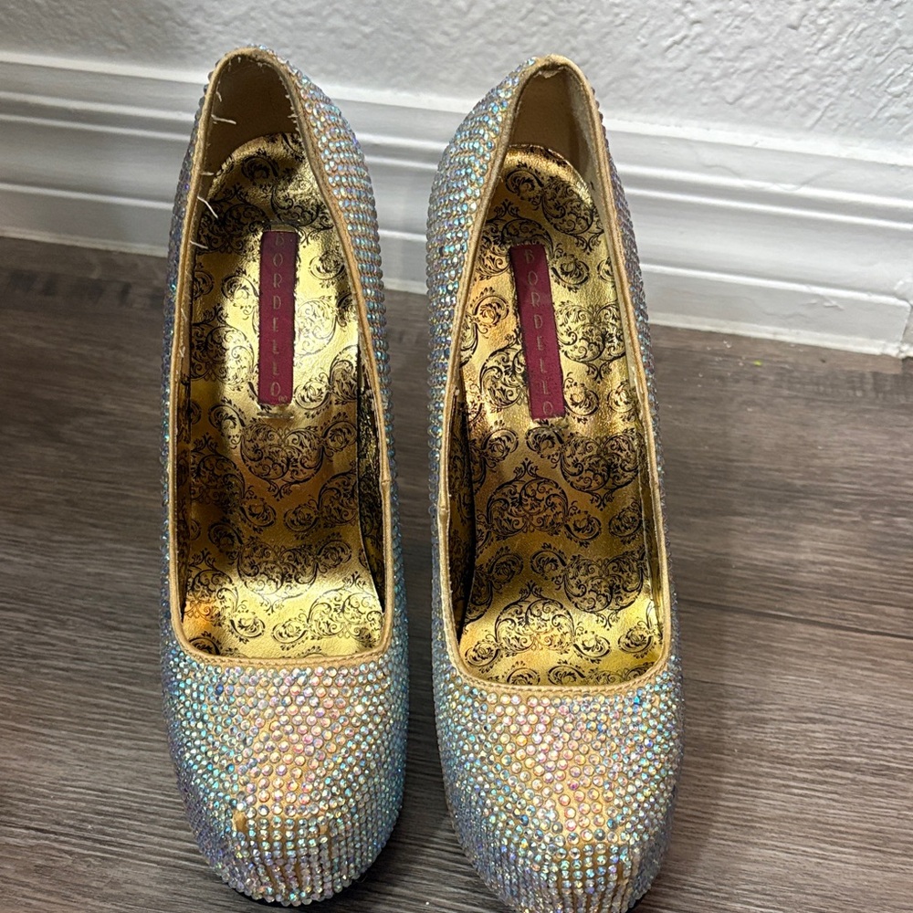 Bordello Y2K Sparkling Rhinestone Heels - Picture 3 of 14